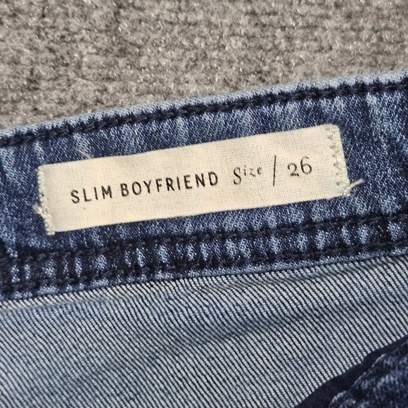 Pilcro‎ x Anthropologie Boyfriend Denim Shorts Size 26 Blue Faded Casual Summer - Picture 3 of 8